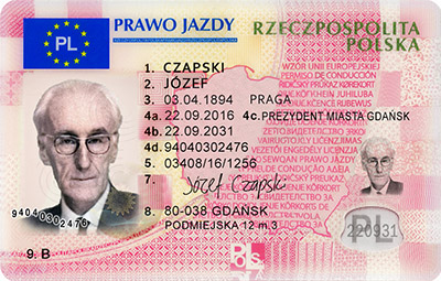 Kolekcjonerskie prawo jazdy