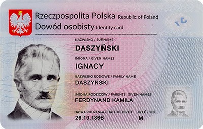 Kolekcjonerski nowy dowód osobisty