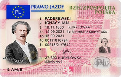 Kolekcjonerskie prawo jazdy